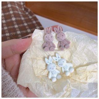 Velour Rabbit Ear Stud