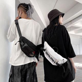Lettering Pvc Panel Belt Bag