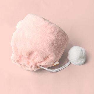 Pompom Bucket Bag Pink - One Size