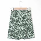 Floral-print A-line Mini Skirt