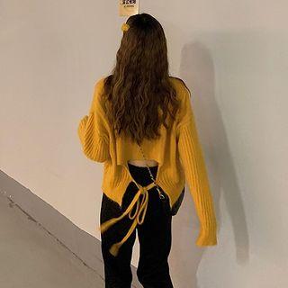 Tie-back Oversize Sweater