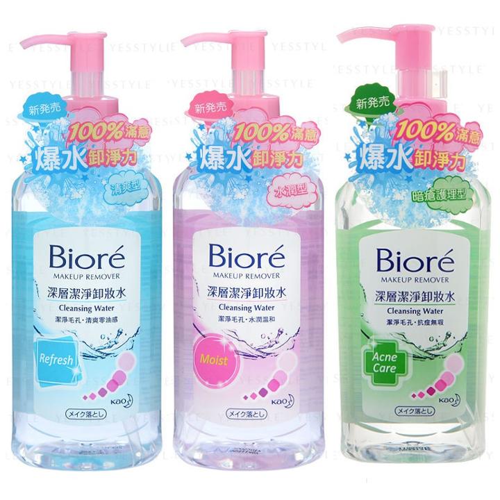 Biore Cleansing Water - 3 Types