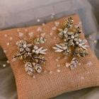 Wedding Faux Pearl Hair Clip / Dangle Earring