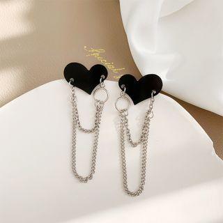 Heart Chain Alloy Earring