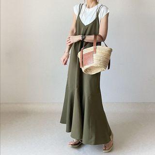 Double Strap Plain Dress