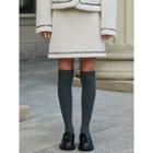 Snug Club Contrast-trim Fleece Miniskirt