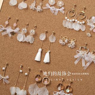 Faux Pearl / Heart / Petal Dangle Earring (various Designs)