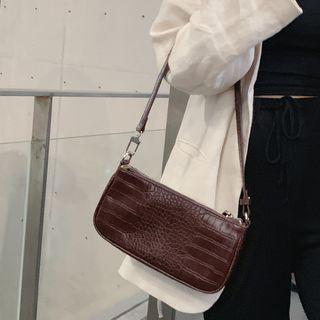 Croc Grain Hobo Bag