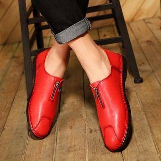Zip-accent Casual Shoes