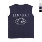 Plus Size Bicycle Printed Sleeveless Top