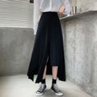 Irregular Hem Midi A-line Skirt As Shown In Figure - One Size