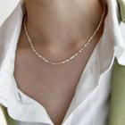 Alloy Necklace E655 - Necklace - Silver - One Size