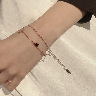 Layered Star Bracelet Does Not Fade - As Shown In Figure - One Size