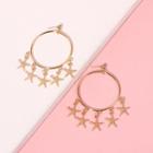 Alloy Starfish Fringed Earring 1 Pair - Gold - One Size
