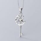 925 Sterling Silver Key Pendant S925 Silver - Only Pendant - As Shown In Figure - One Size
