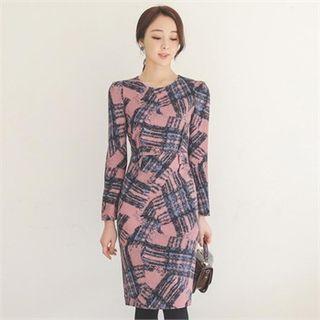 Patterned Sheath Dress