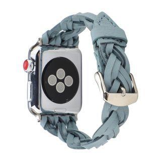 Braided Faux Leather Apple Watch Band