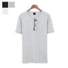 Cutout-neckline T-shirt