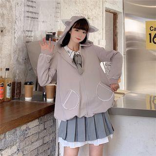 Set : Coat + Doll Collar Shirt + Skirt