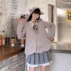 Set : Coat + Doll Collar Shirt + Skirt