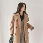 Double-breasted Maxi Reefer Coat