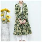 Floral Print Linen-blend Jacket