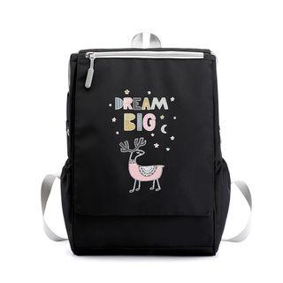 Deer-print Nylon Backpack