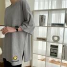 3/4-sleeve Smiley T-shirt