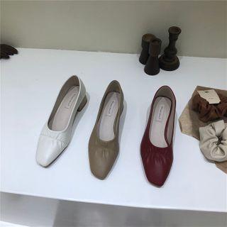 Chunky Heel Flats