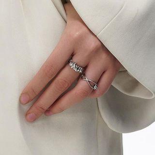 Crinkle Open Ring