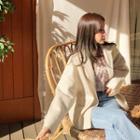 Single-button Seam-trim Jacket