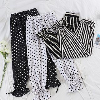 Gathered Cuff Cropped Harem Pants