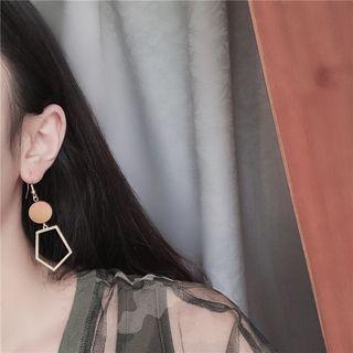Wire Drop & Disc Earring