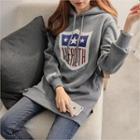 Graphic Pocket-side Long Hoodie