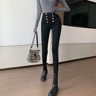 Double Breasted Skinny Jeans