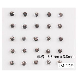 Diy Metallic Nail Art Decoration (jm-12) 1 Set