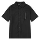 Short-sleeve Zip Pocket Shirt