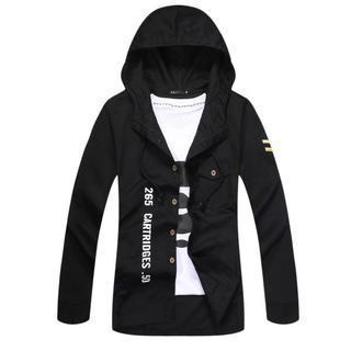 Hooded Lettering Jacket