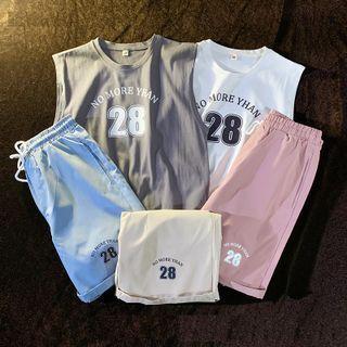 Number Print Tank Top / Shorts / Set