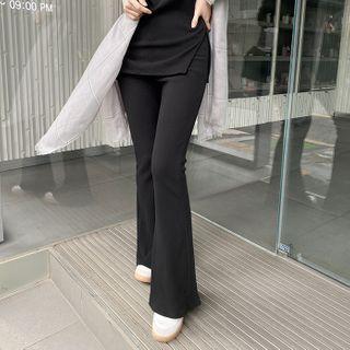 Monotone Boot-cut Pants