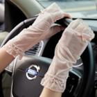 Lace Driving Fingerless Gloves