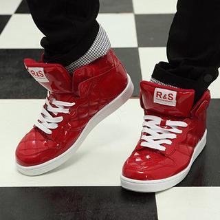 Patent High-top Sneakers