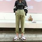 Dual-pocket Baggy-fit Pants