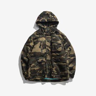 Camouflage Padded Hood Jacket