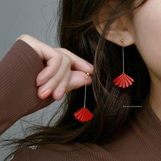 Fan Dangle Earring Silver - One Size