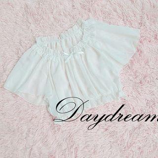 Short-sleeve Ruffle-trim Chiffon Top