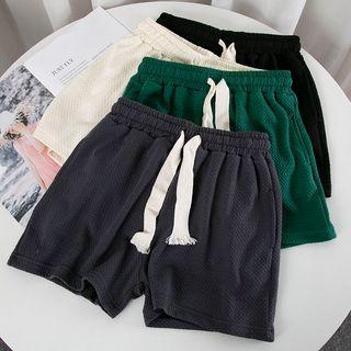 Elastic Waist Wide Leg Pants Shorts