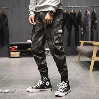 Drawstring Fleece-lined Jogger Pants