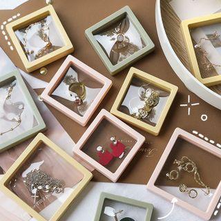 Square Plastic Display Jewelry Box / Stand / Set