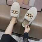 Chained Fleece Mules